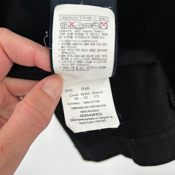 JUUN.J Module Collection Men's Black Thick 100% Cotton Tank Top Size 46 / Large - Picture 7 of 7